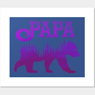 Papa Bear (Pink) Posters and Art